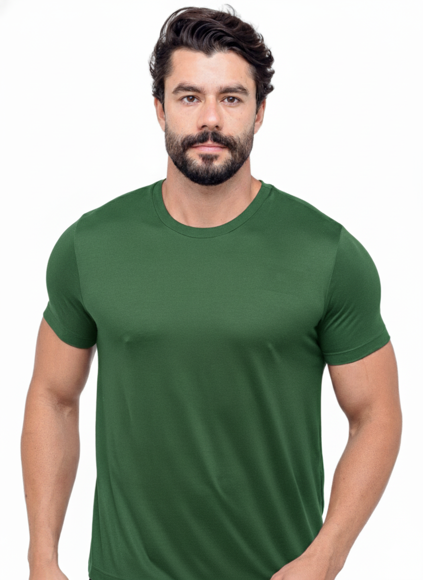 Camiseta Pima Basic Zeus - Verde Floresta