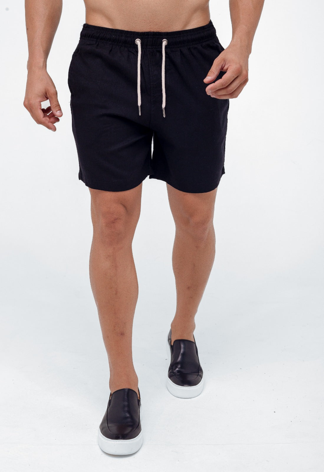 Short Linho Zeus - Preto