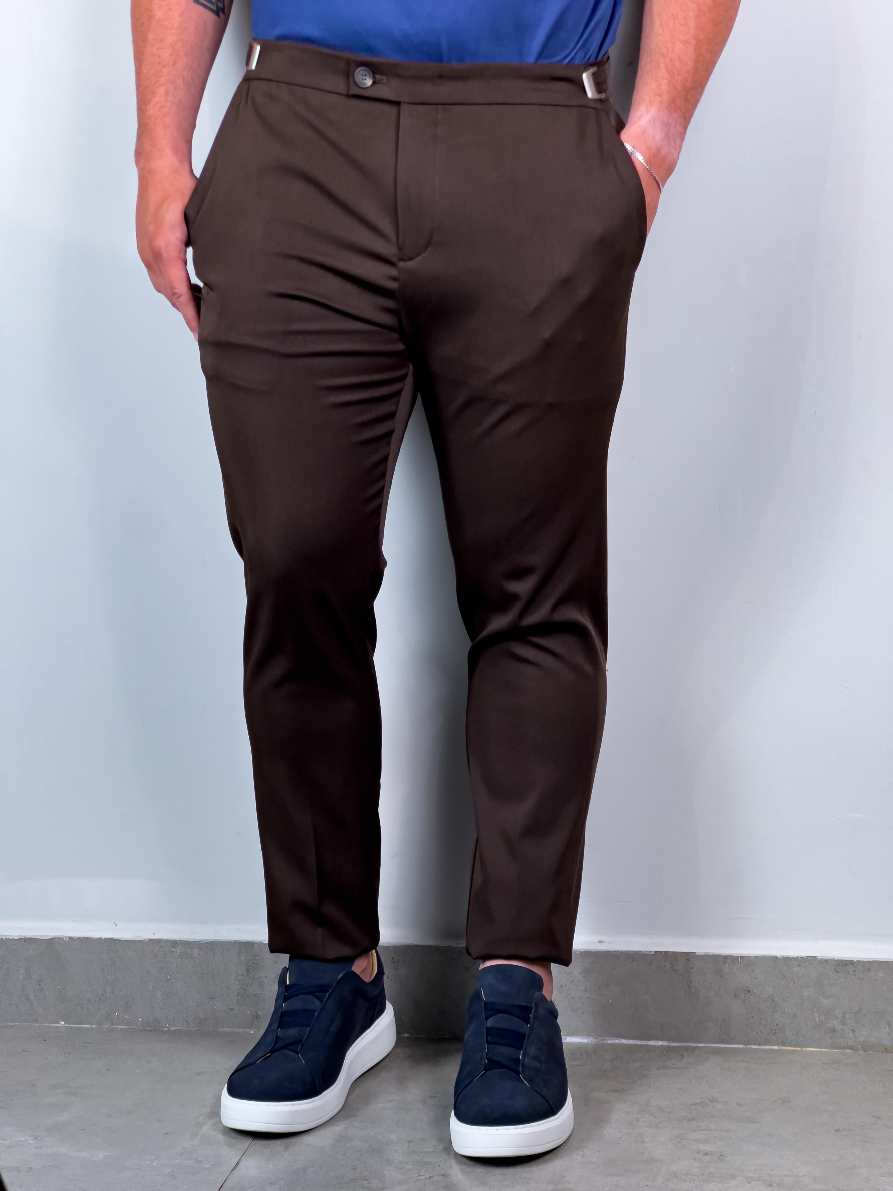 Calça Alfaiataria Viena Zeus - Marrom
