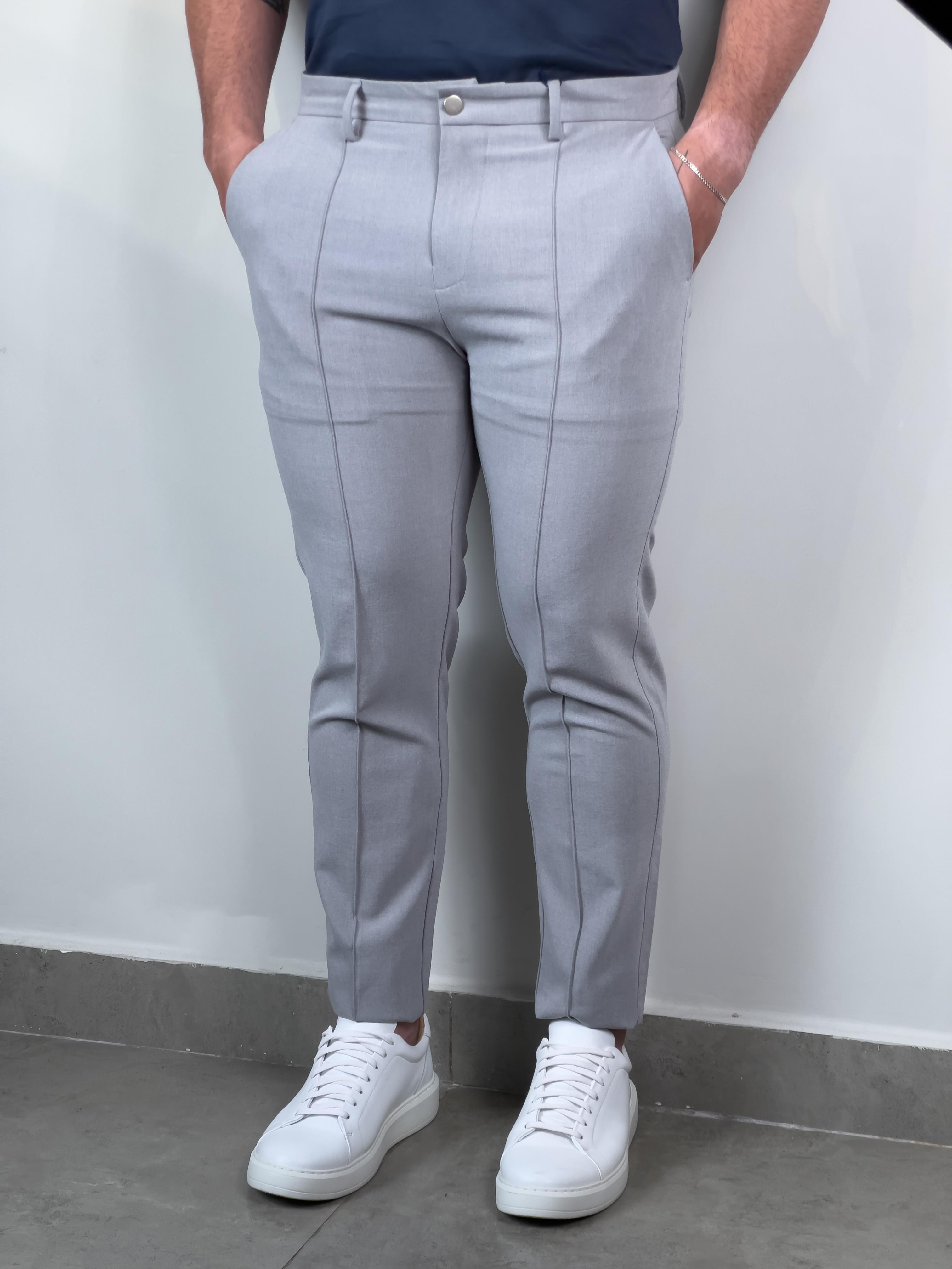 Calça Alfaiataria Munique Zeus - Cinza