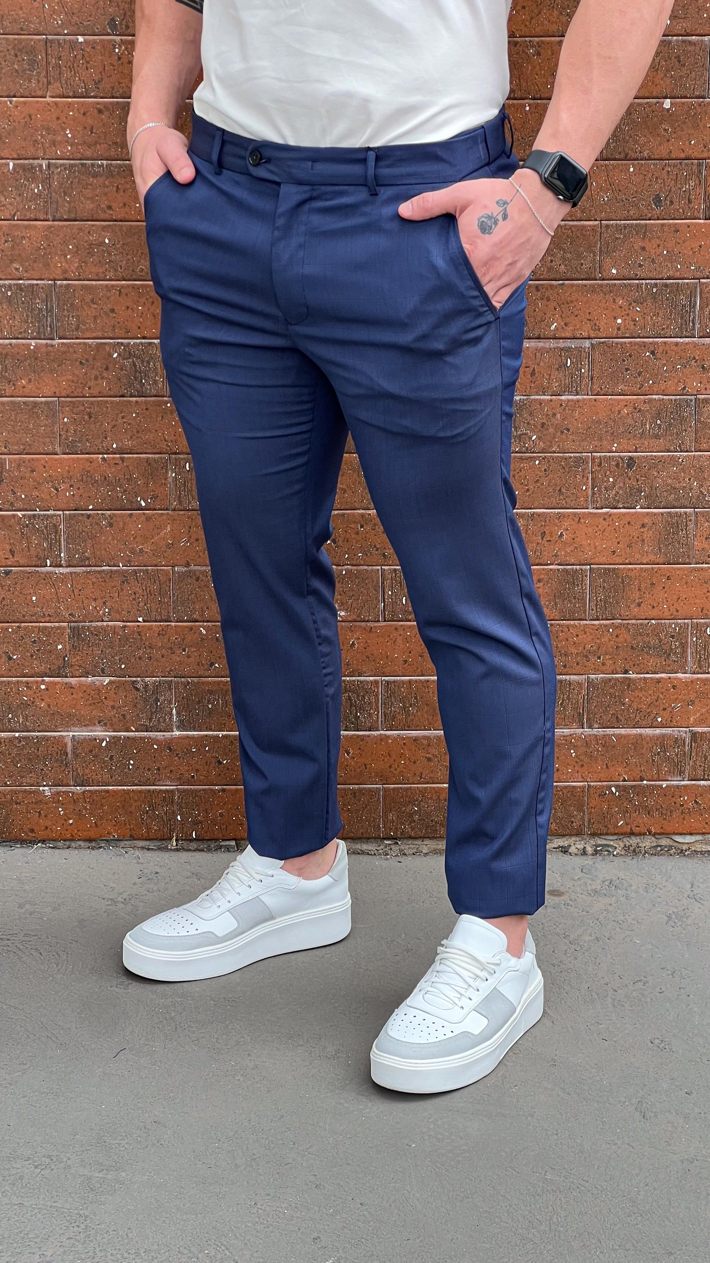 Calça Alfaiataria Viena Zeus - Azul Marinho