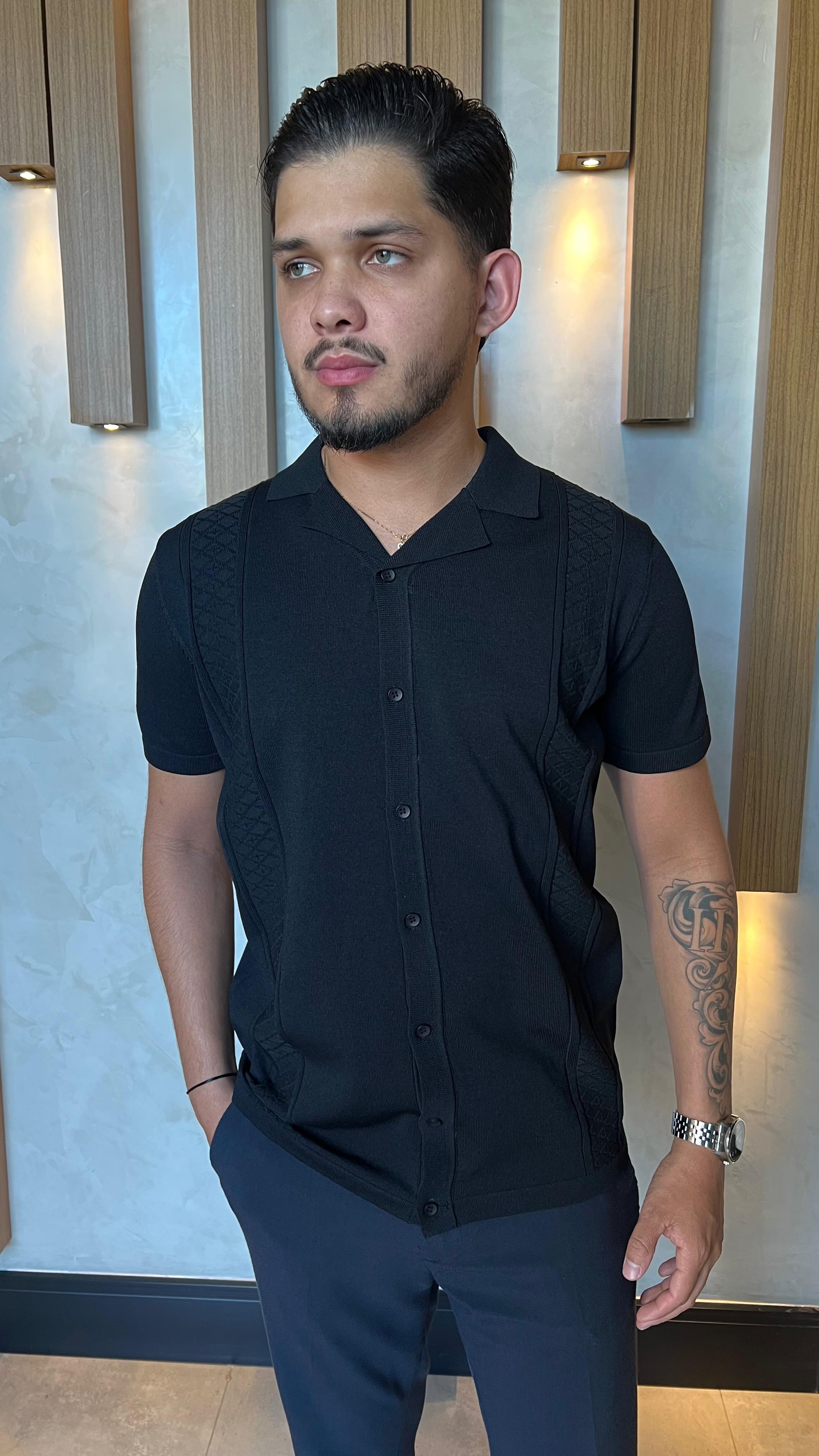 Camisa Zeus M/C Tricot Ciao - Preto