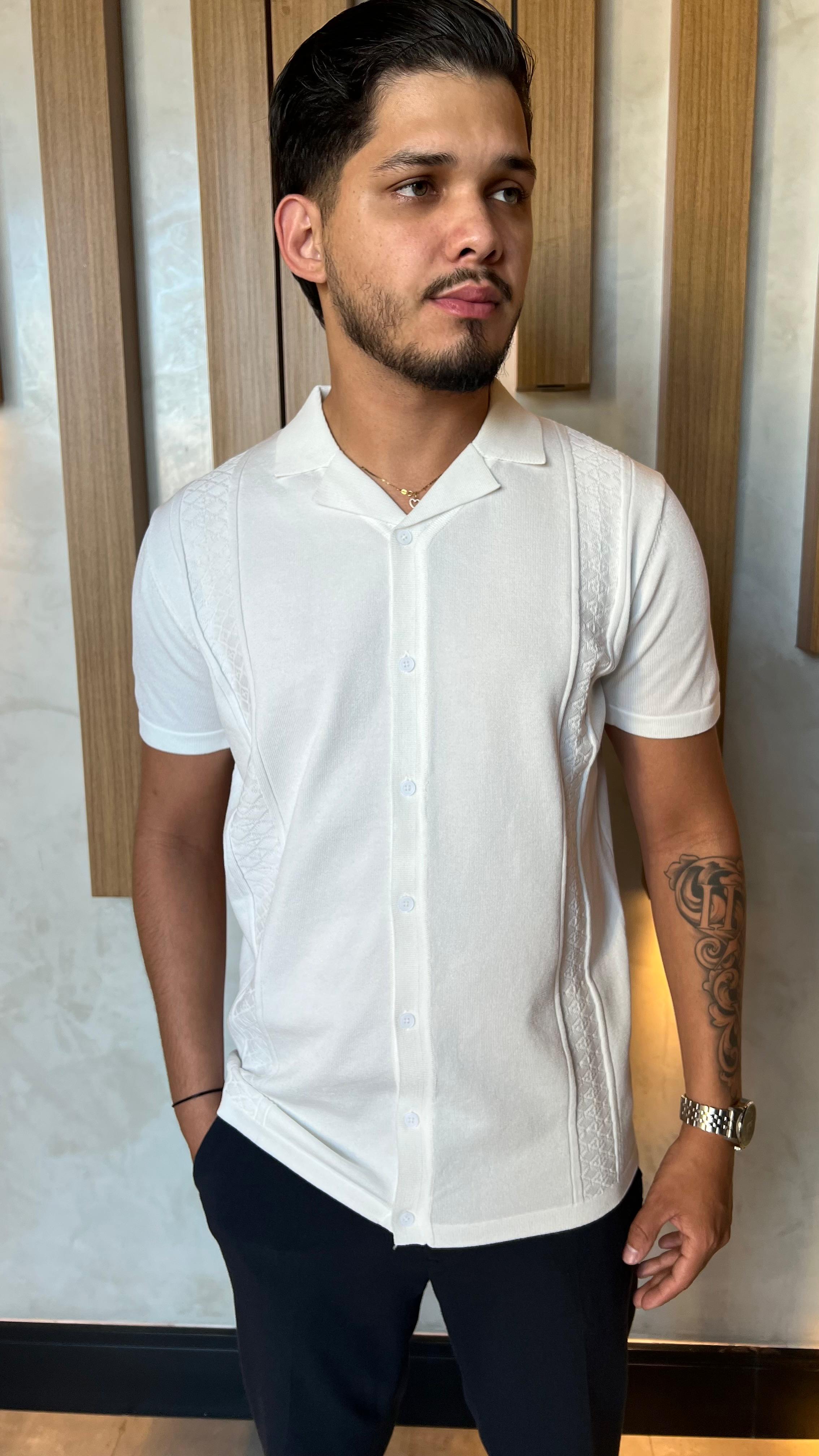 Camisa Zeus M/C Tricot Ciao - Branco