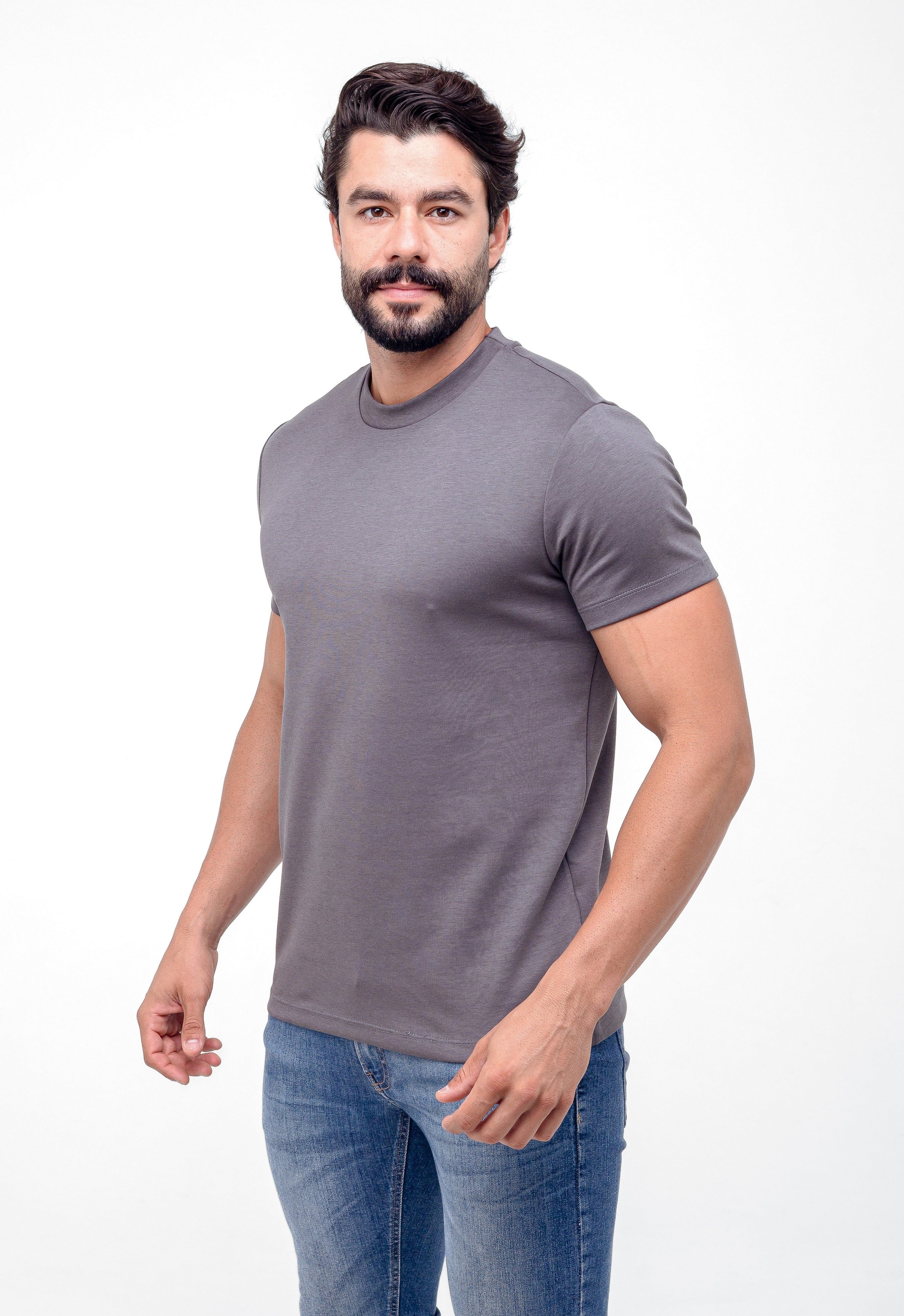 Camiseta Básica Zeus Syros Supersoft - Cinza