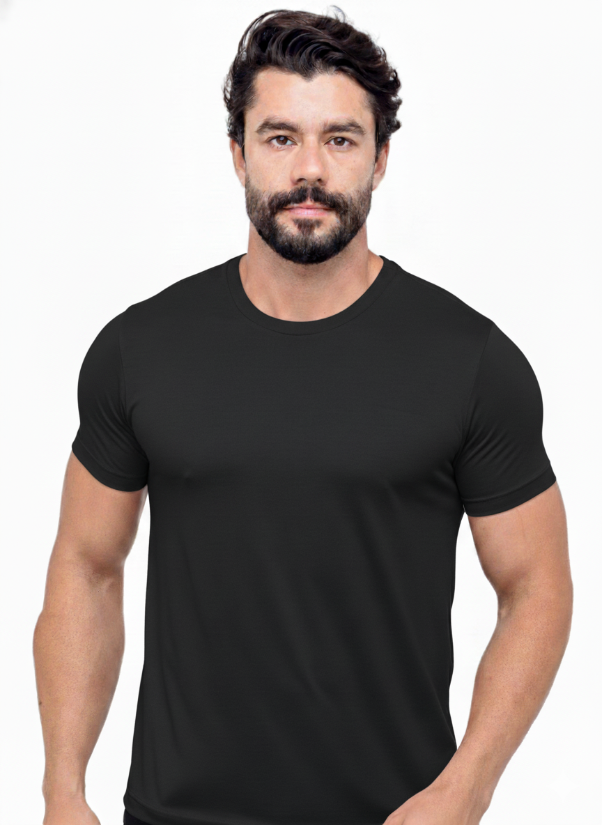 Camiseta Pima Basic Zeus - Preto