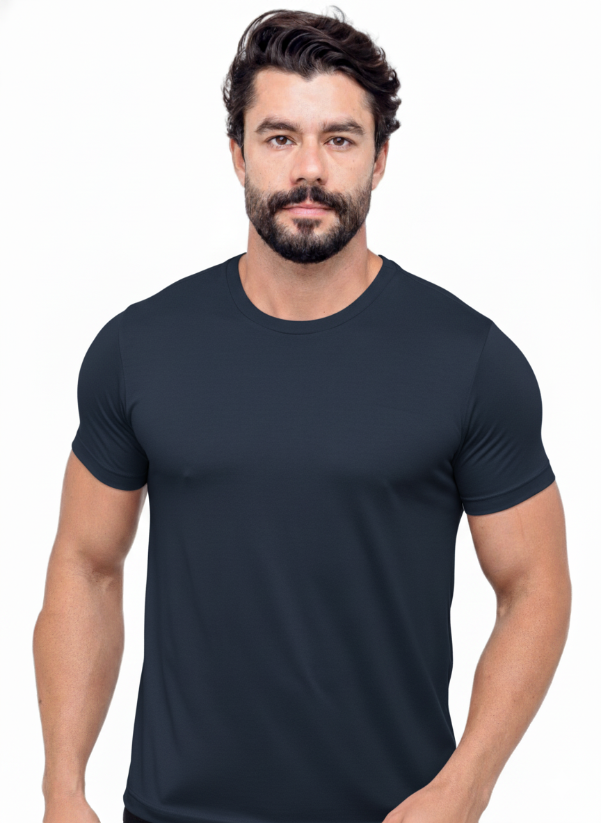 Camiseta Pima Basic Zeus - Azul Marinho