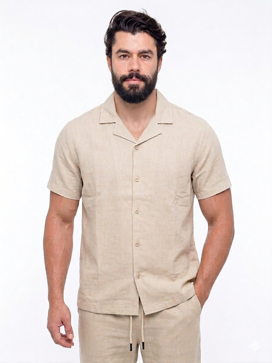 Conjunto Linho Zeus - Caqui