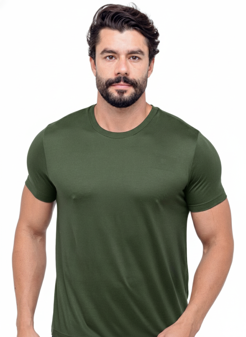 Camiseta Pima Basic Zeus - Verde Militar