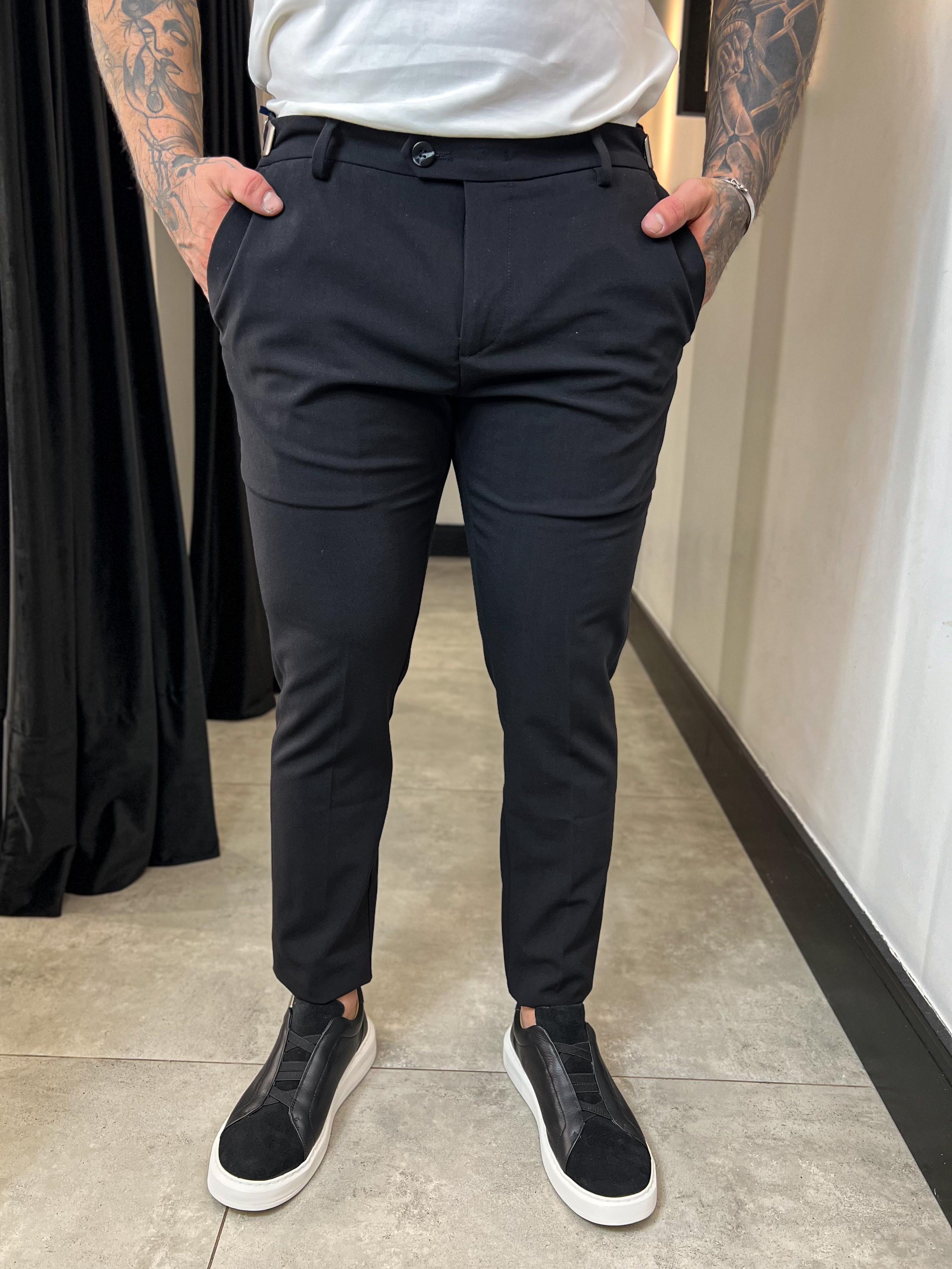 Calça Alfaiataria Atenas Slim Zeus - Preto