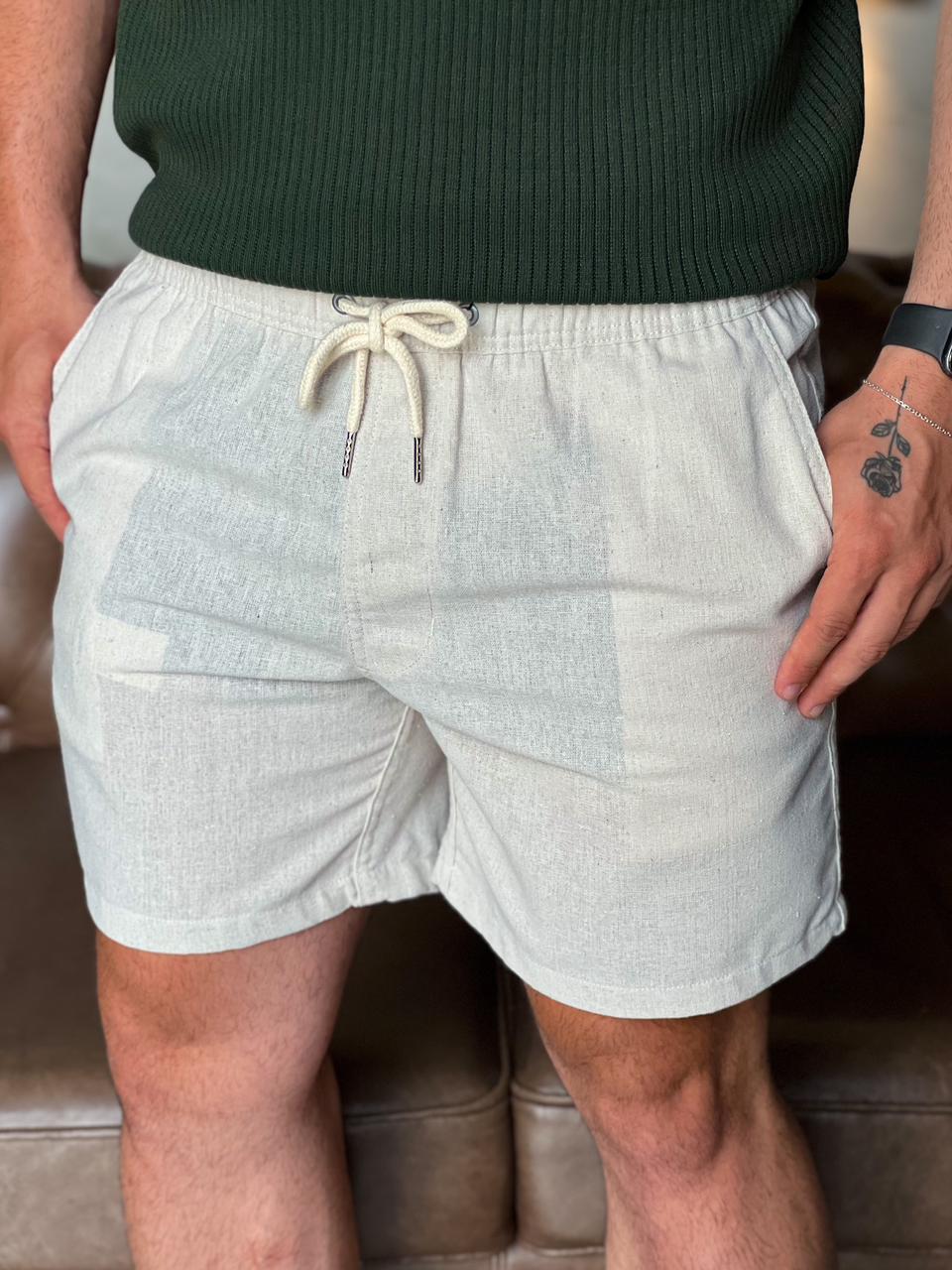 Short Linho Zeus - Areia