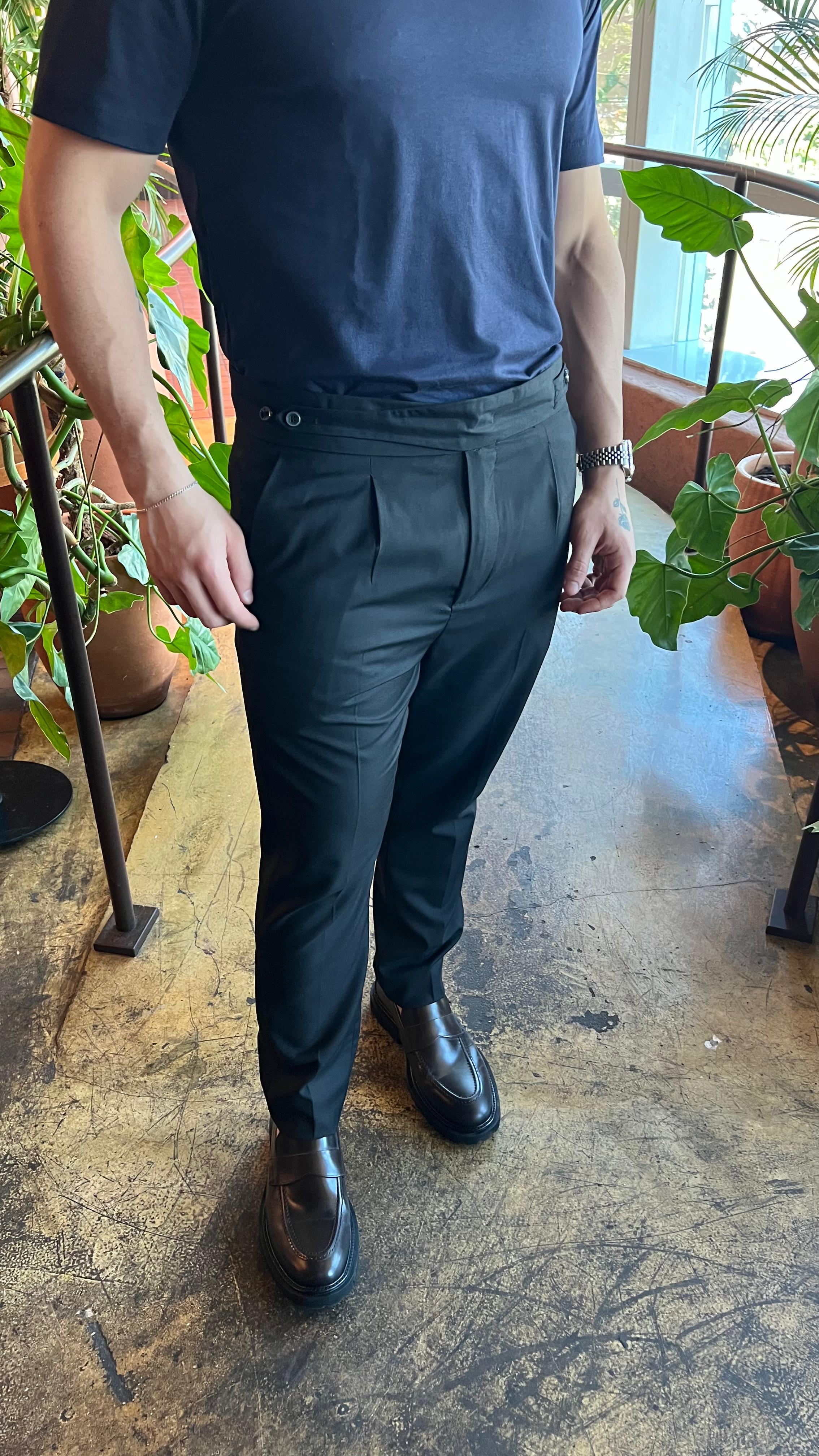 Calça Alfaiataria Zeus Gurkha Patan - Preto